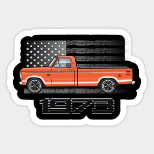 orange 73 Sticker